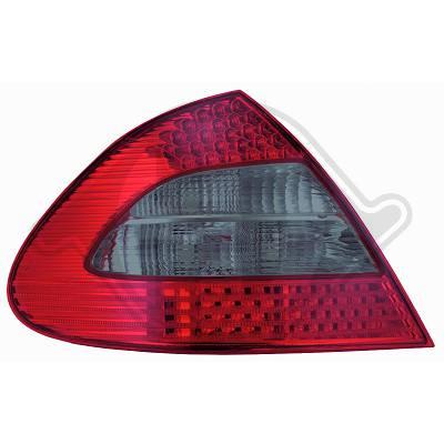 -STOPURI CU LED MERCEDES W211 FUNDAL RED/BLACK -COD 1615996